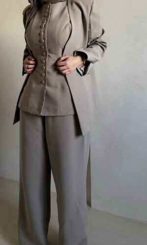 Taupe Blazer Set